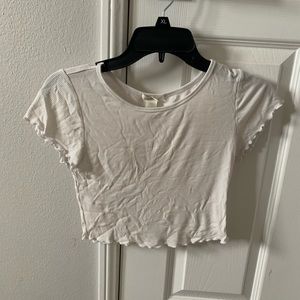 Basic White Crop Top